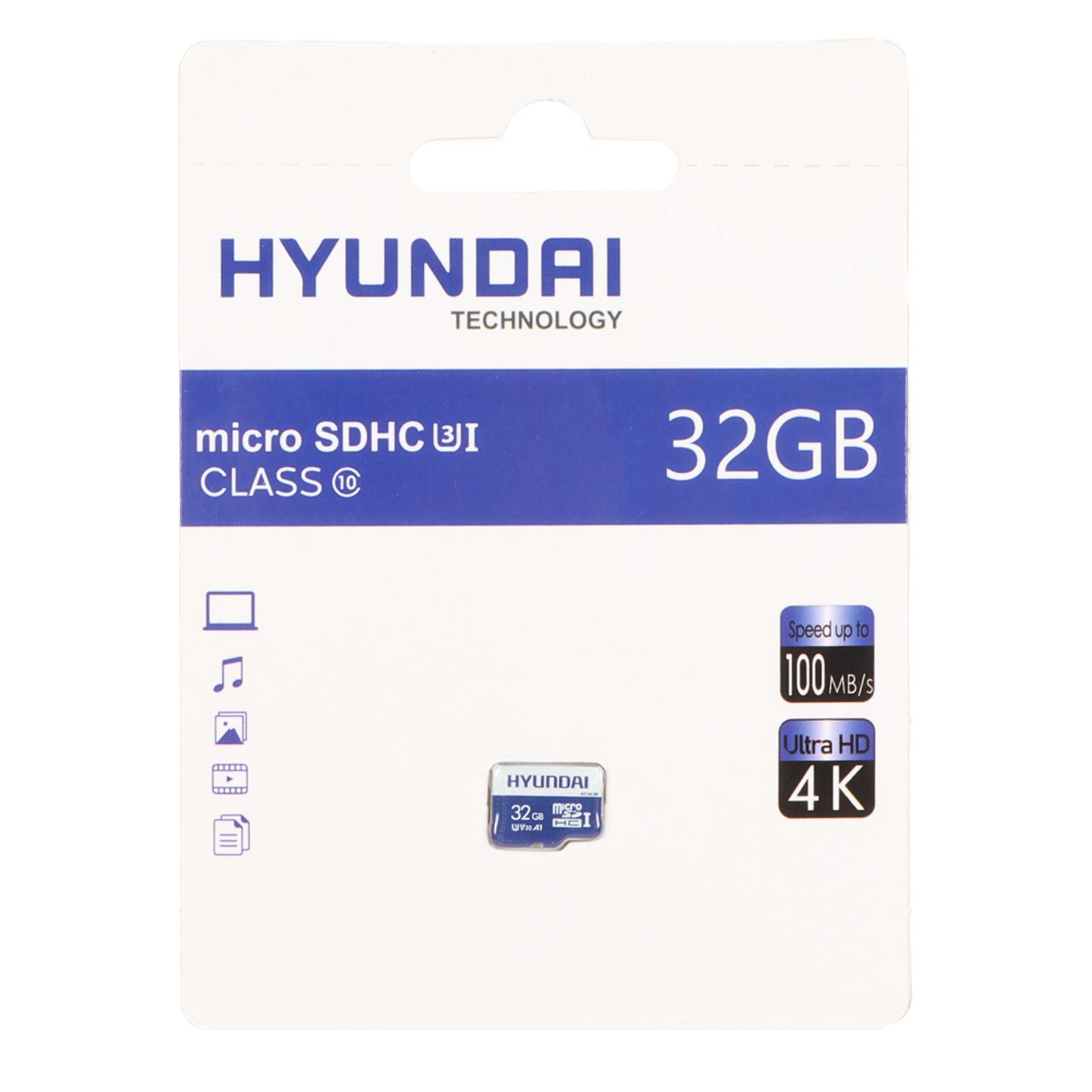 Hyundai microSDHC U3 Class 10 - 100MB/s - 32GB (گارانتی IPM)
